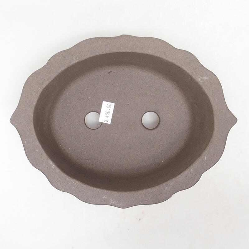 Cuenco bonsái de cerámica 21 x 16 x 7 cm, marrón