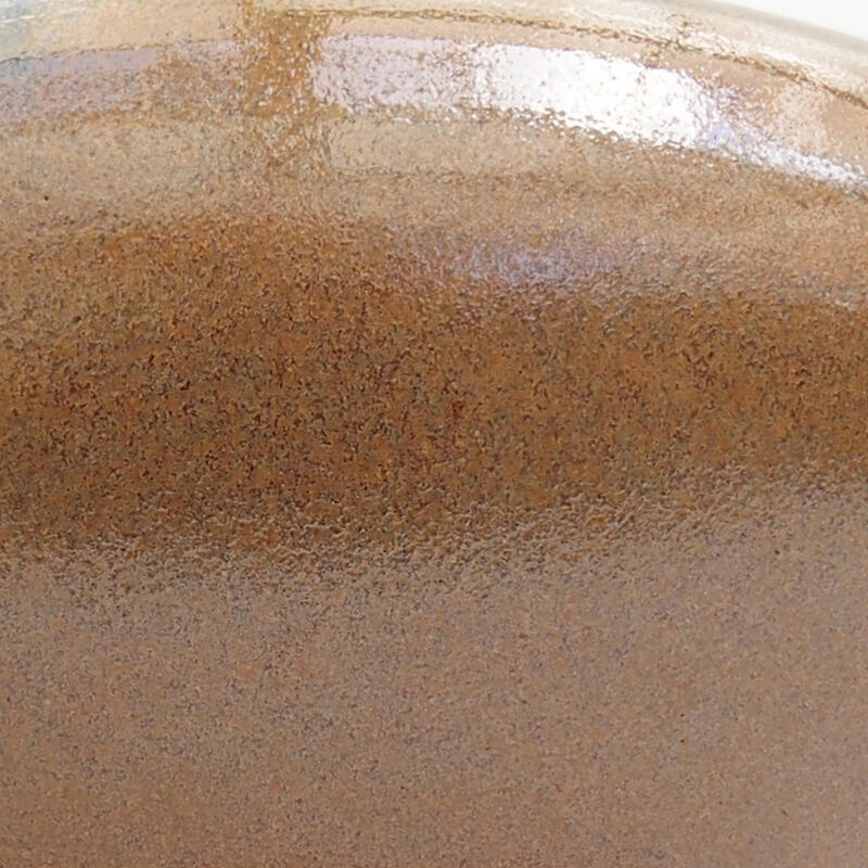 Cuenco bonsái de cerámica 21 x 21 x 6,5 cm, marrón