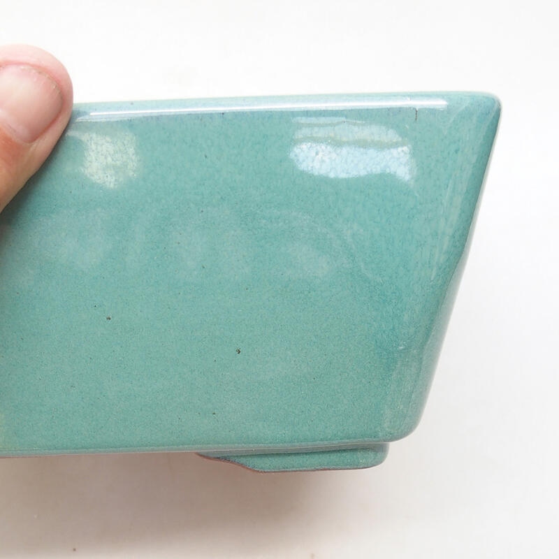 Cuenco bonsái de cerámica 22 x 22 x 9 cm, verde