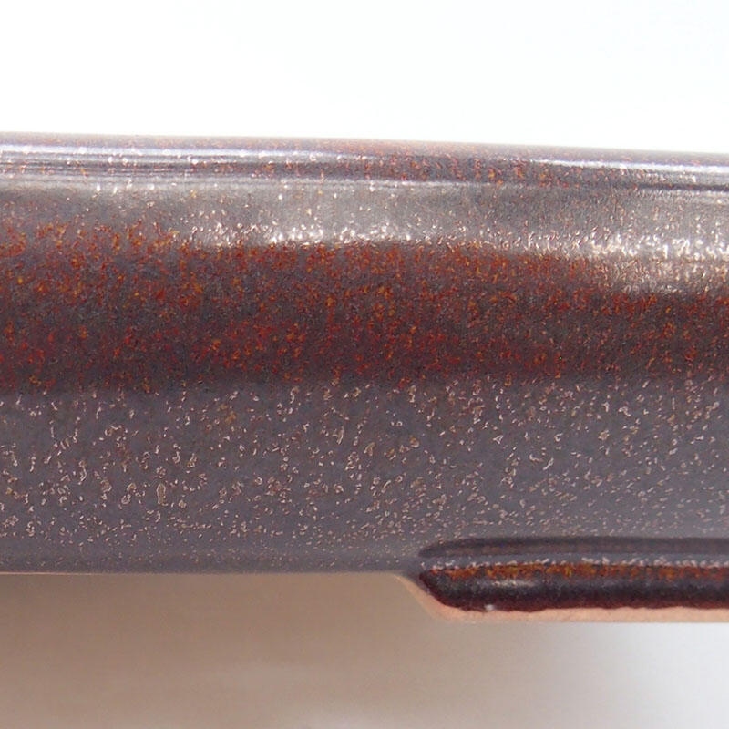 Cuenco bonsái de cerámica 23,5 x 17 x 4 cm, marrón