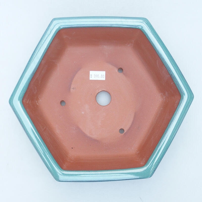 Cuenco bonsái de cerámica 23 x 21 x 6 cm, verde