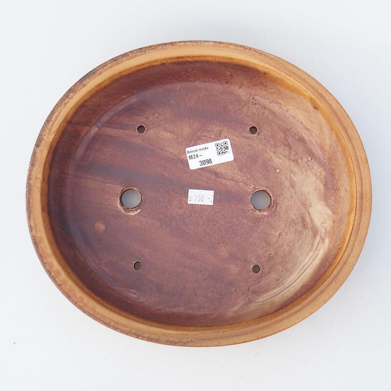 Cuenco bonsái de cerámica 26 x 23,5 x 5,5 cm, rosa