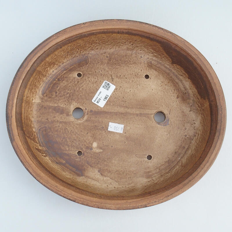 Cuenco bonsái de cerámica 28,5 x 25 x 6 cm, rosa