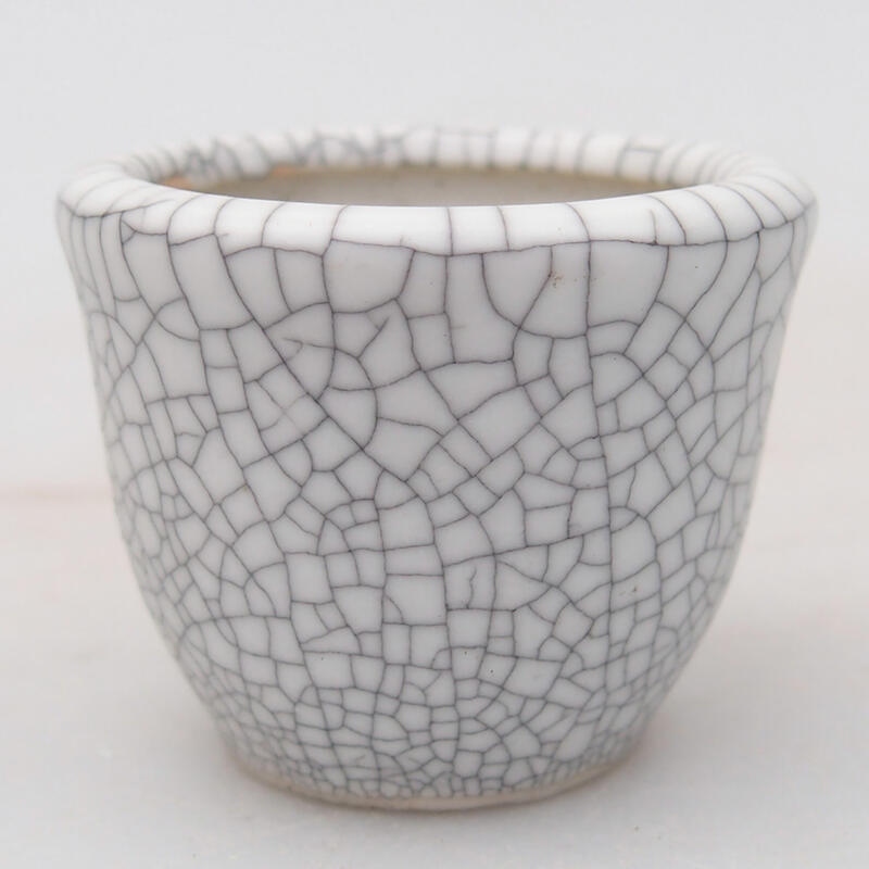Cuenco bonsái de cerámica 3,5 x 3,5 x 2,5 cm, color raku