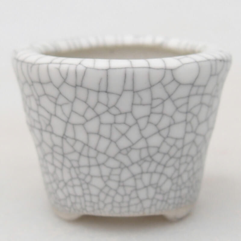 Cuenco bonsái de cerámica 3,5 x 3,5 x 2,5 cm, color raku