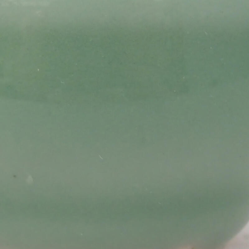 Cuenco bonsái de cerámica 3,5 x 3,5 x 2,5 cm, verde