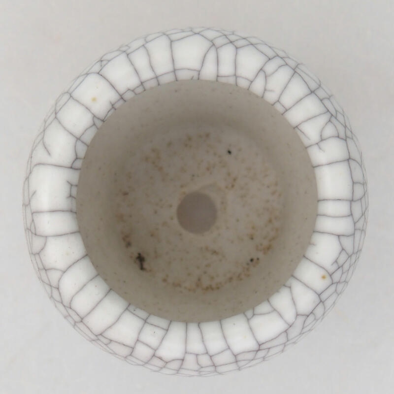 Cuenco bonsái de cerámica 3,5 x 3,5 x 3 cm, color raku