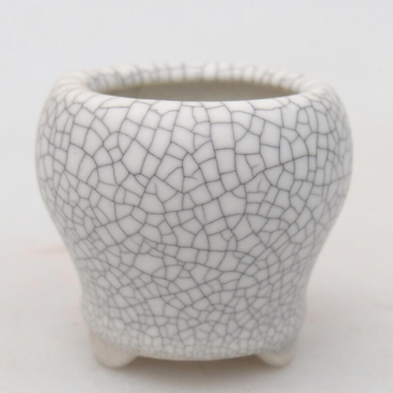Cuenco bonsái de cerámica 3,5 x 3,5 x 3 cm, color raku