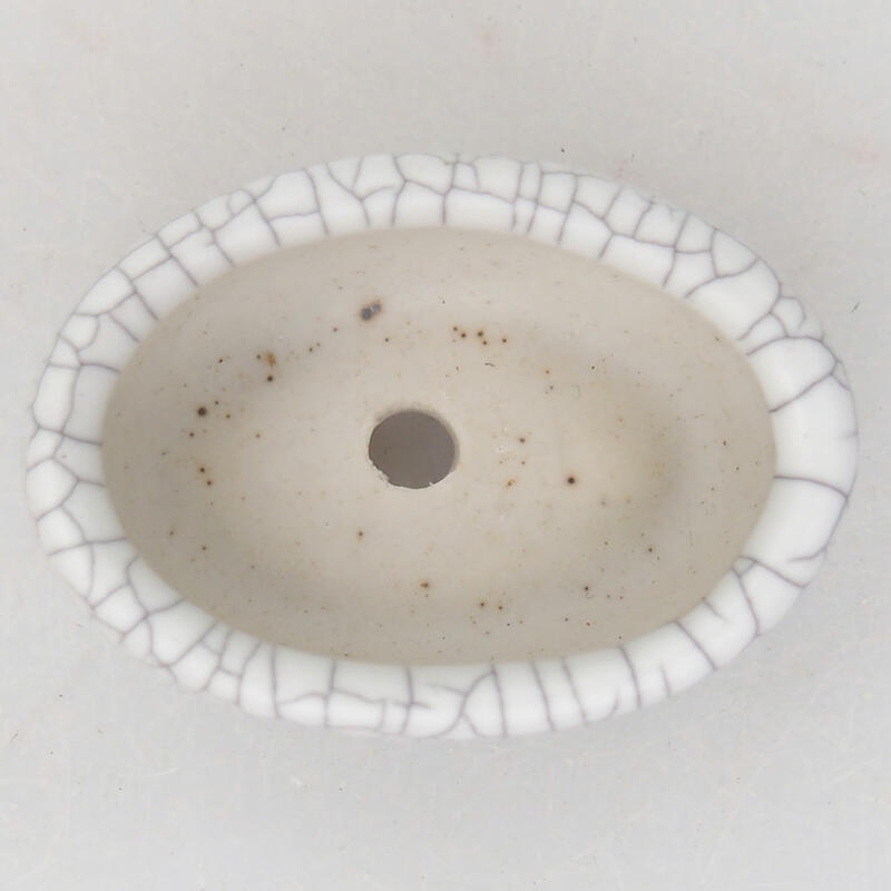 Cuenco bonsái de cerámica 4,5 x 3 x 2 cm, color raku