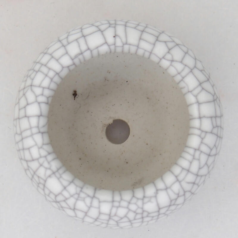 Cuenco bonsái de cerámica 4 x 4 x 2 cm, color raku