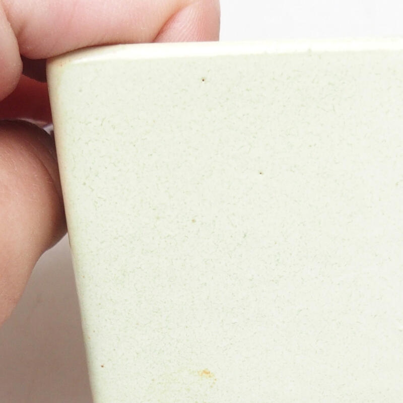 Cuenco bonsái de cerámica 5,5 x 5,5 x 6 cm, amarillo