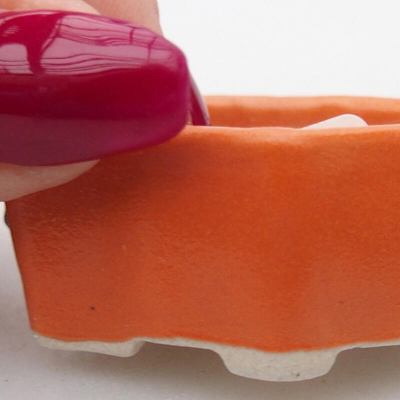 Cuenco bonsái de cerámica 5 x 3 x 2 cm, naranja