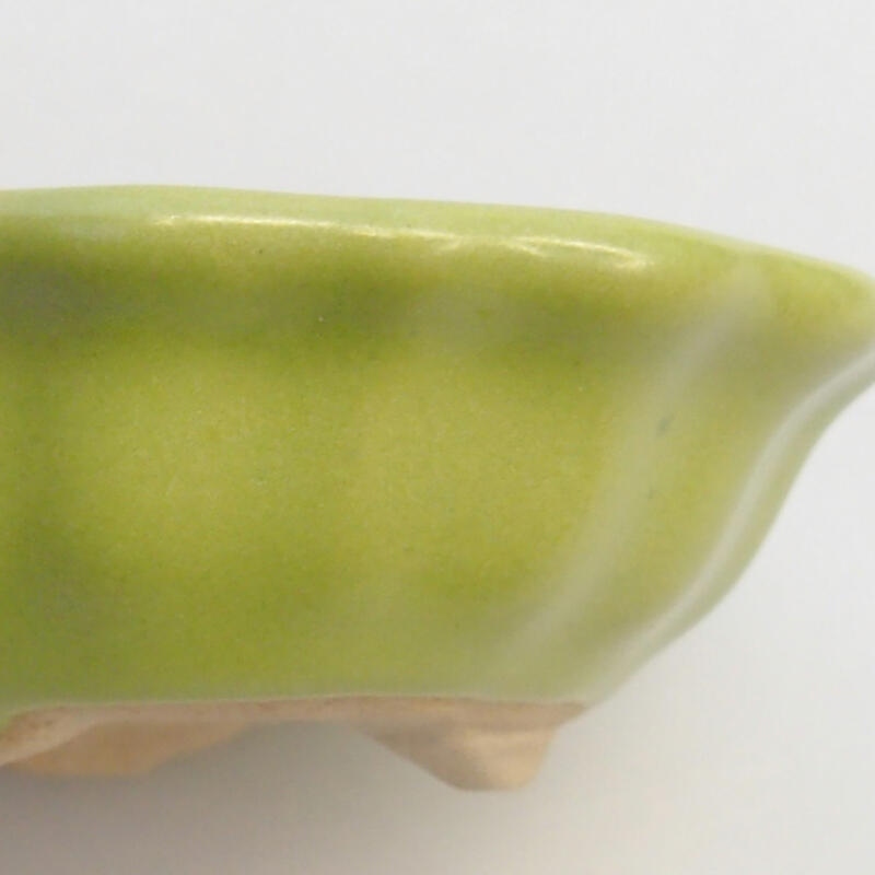 Cuenco bonsái de cerámica 5 x 5 x 2 cm, verde