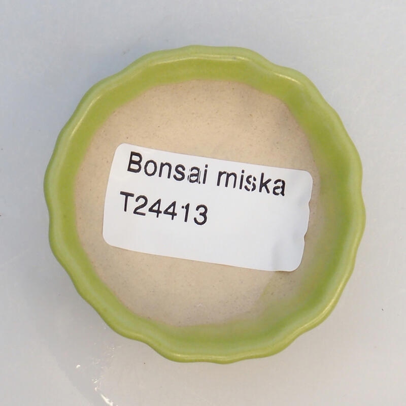 Cuenco bonsái de cerámica 5 x 5 x 2 cm, verde