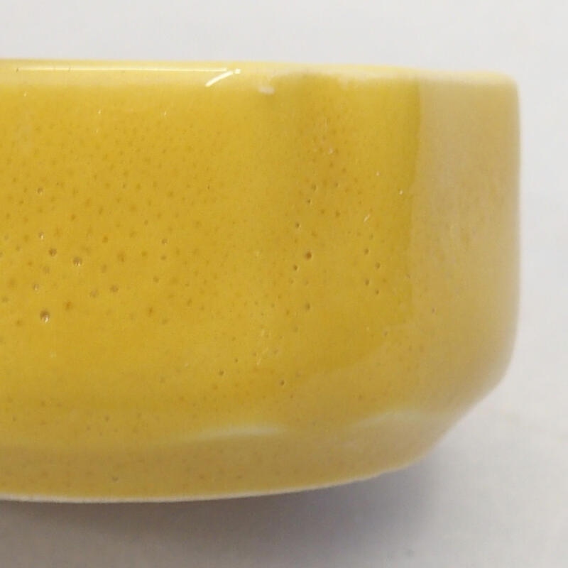 Cuenco bonsái de cerámica 5 x 5 x 2 cm, amarillo