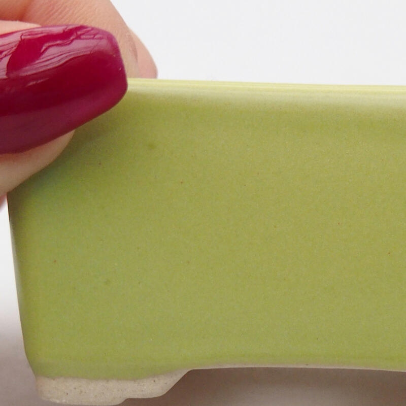 Cuenco bonsái de cerámica 6,5 x 5 x 3,5 cm, verde