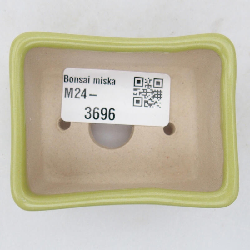 Cuenco bonsái de cerámica 6,5 x 5 x 3,5 cm, verde