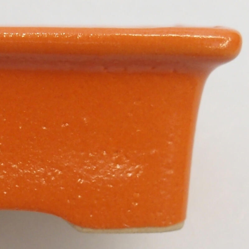 Cuenco bonsái de cerámica 6 x 4,5 x 2,5 cm, naranja