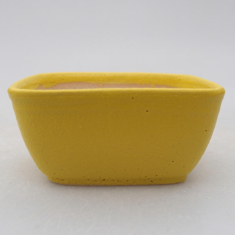 Cuenco bonsái de cerámica 6 x 5 x 3 cm, amarillo