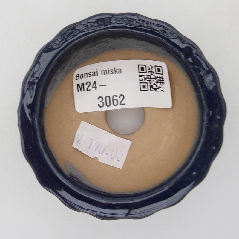 Cuenco bonsái de cerámica 6 x 6 x 3,5 cm, color azul