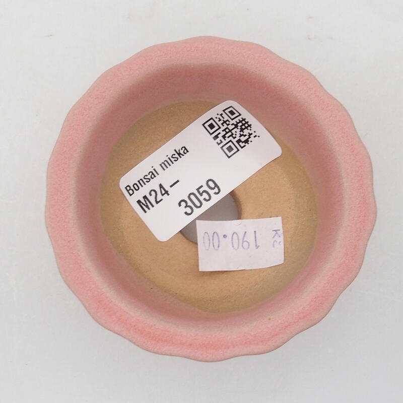 Cuenco bonsái de cerámica 6 x 6 x 3,5 cm, rosa