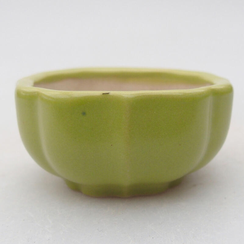 Cuenco bonsái de cerámica 6 x 6 x 3 cm, verde