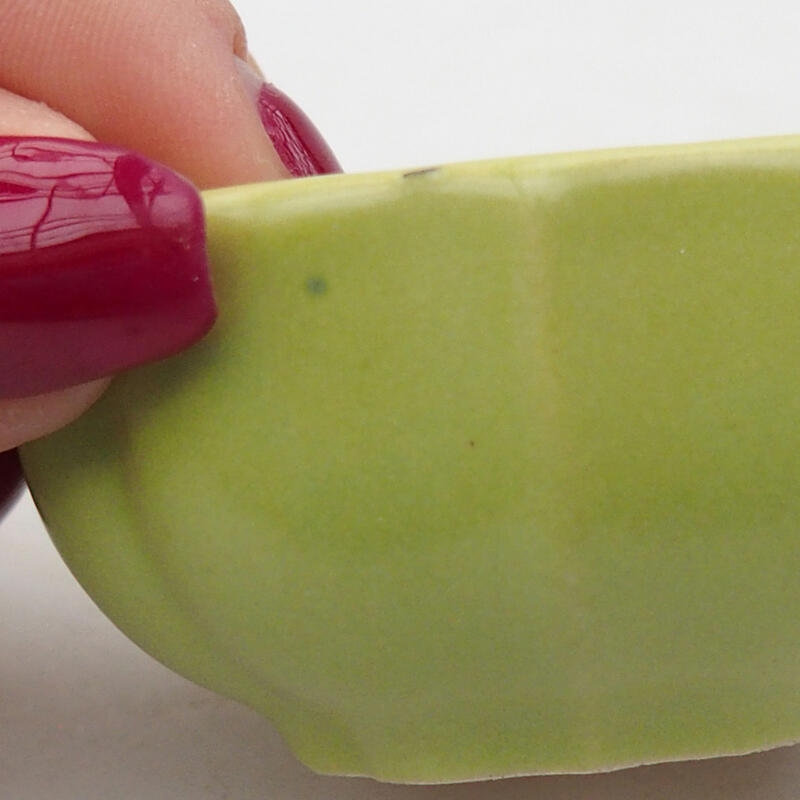 Cuenco bonsái de cerámica 6 x 6 x 3 cm, verde