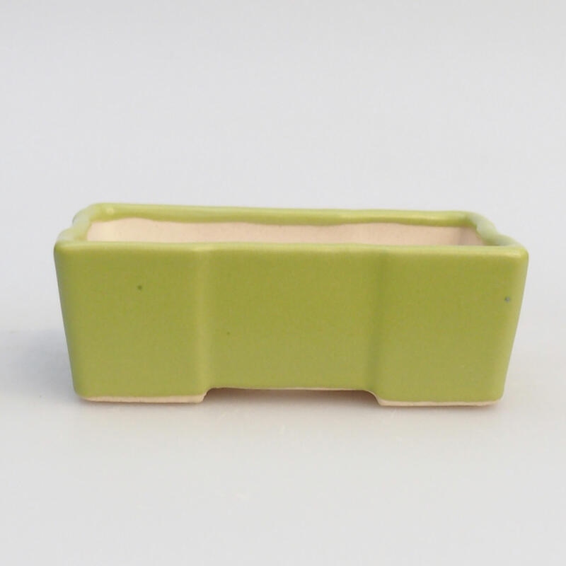 Cuenco bonsái de cerámica 7,5 x 4 x 3 cm, verde