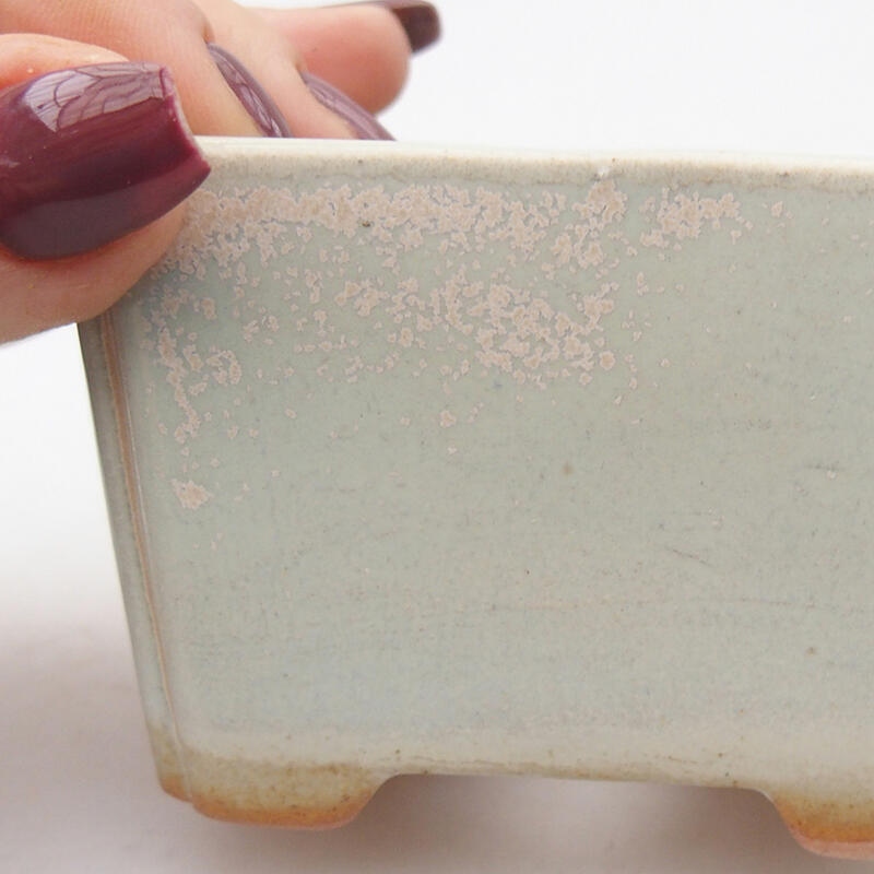 Cuenco bonsái de cerámica 7,5 x 6 x 5 cm, verde