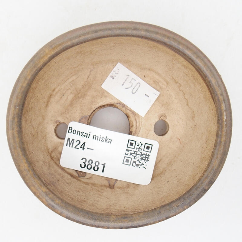 Cuenco bonsái de cerámica 7,5 x 7 x 4 cm, marrón