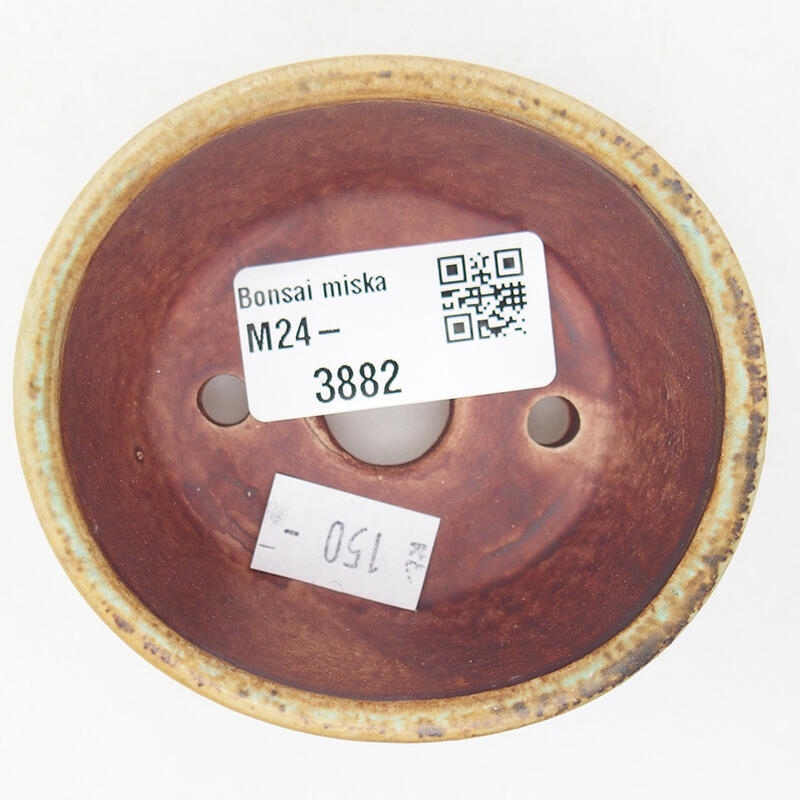 Cuenco bonsái de cerámica 7,5 x 7 x 4 cm, verde