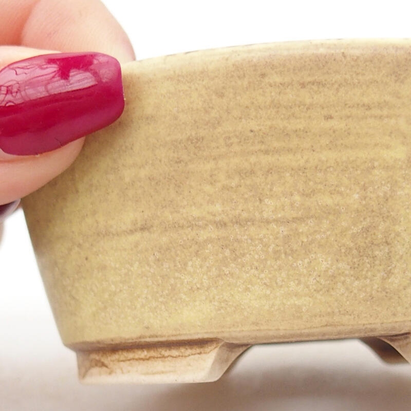 Cuenco bonsái de cerámica 7,5 x 7 x 4 cm, verde