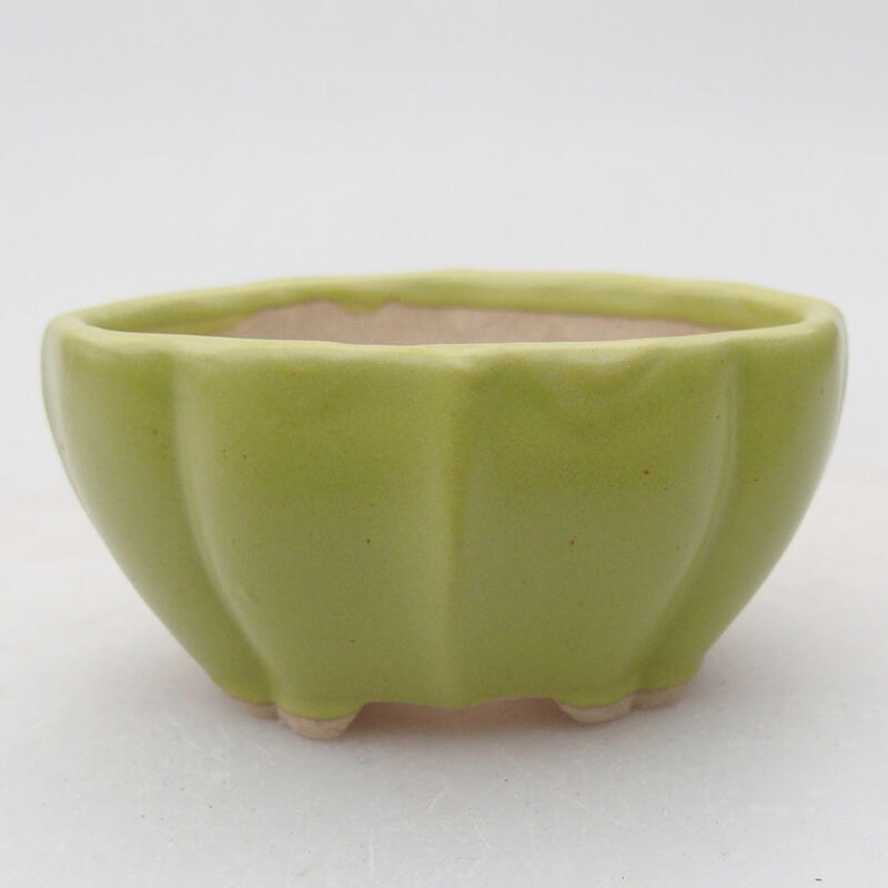 Cuenco bonsái de cerámica 7 x 5 x 3,5 cm, verde