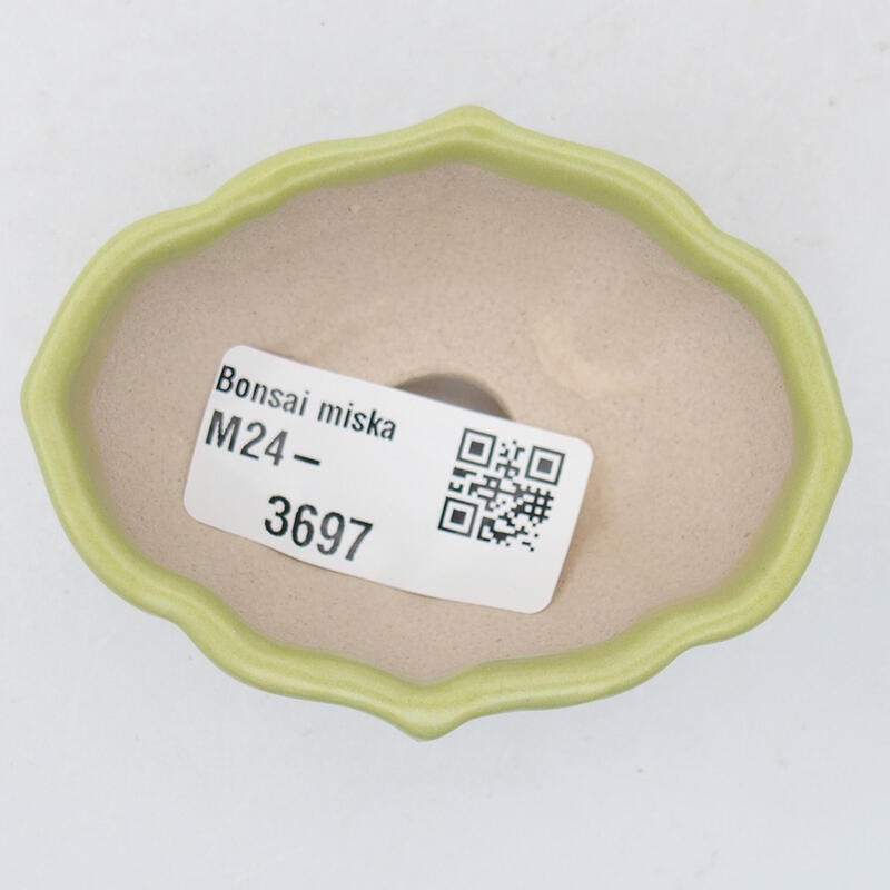 Cuenco bonsái de cerámica 7 x 5 x 3,5 cm, verde