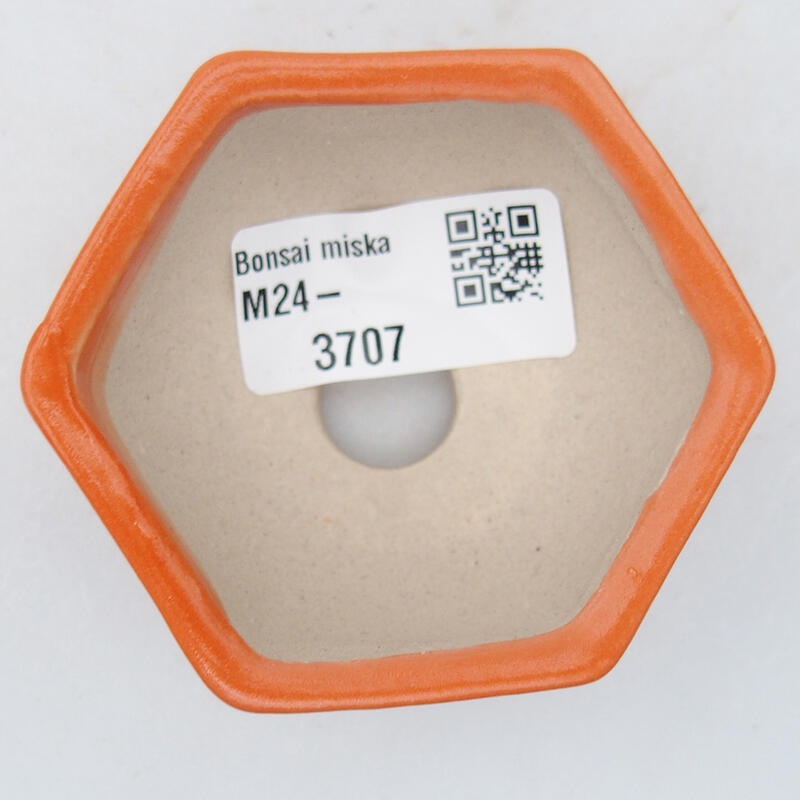 Cuenco bonsái de cerámica 7 x 6 x 3 cm, naranja