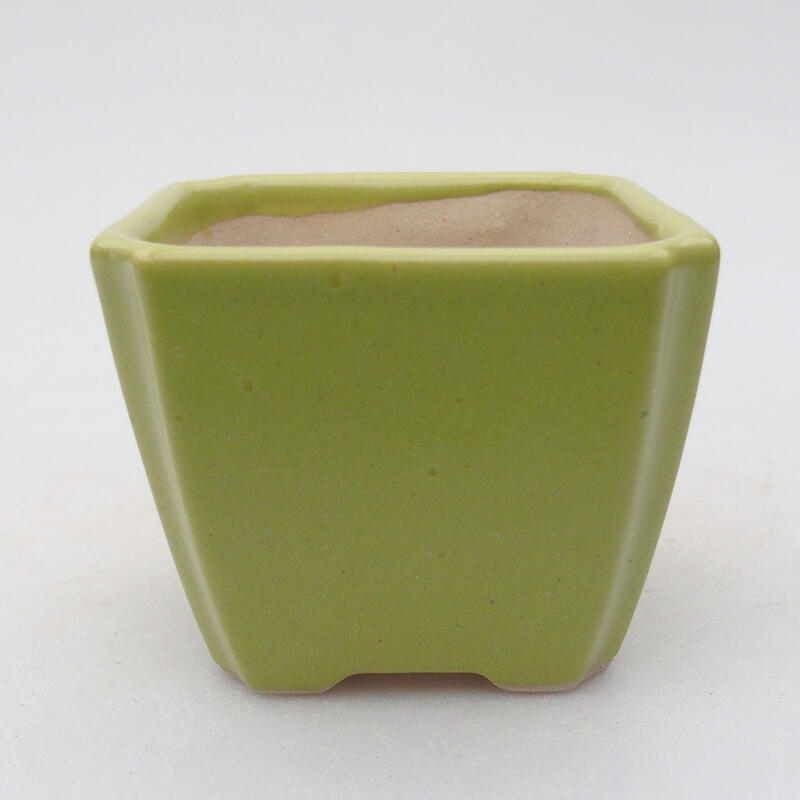 Cuenco bonsái de cerámica 7 x 7 x 6 cm, verde