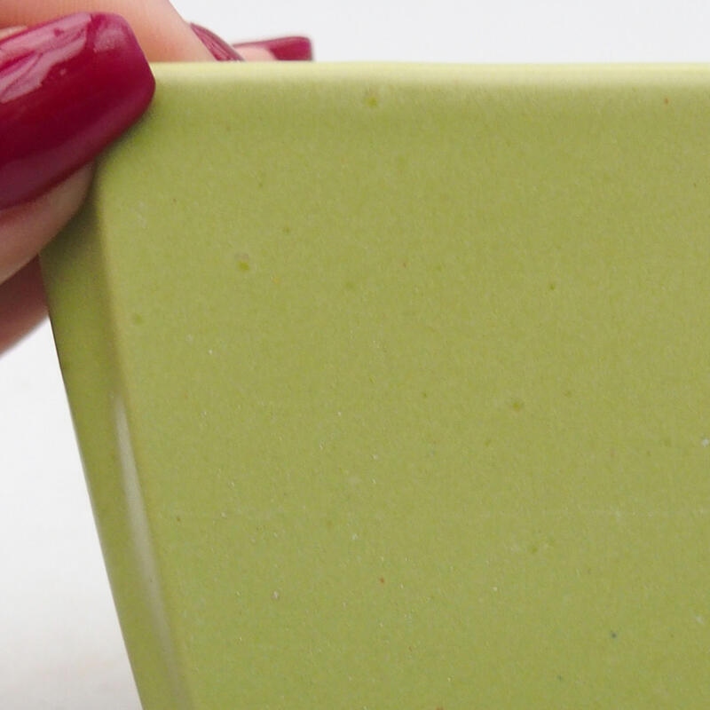 Cuenco bonsái de cerámica 7 x 7 x 6 cm, verde