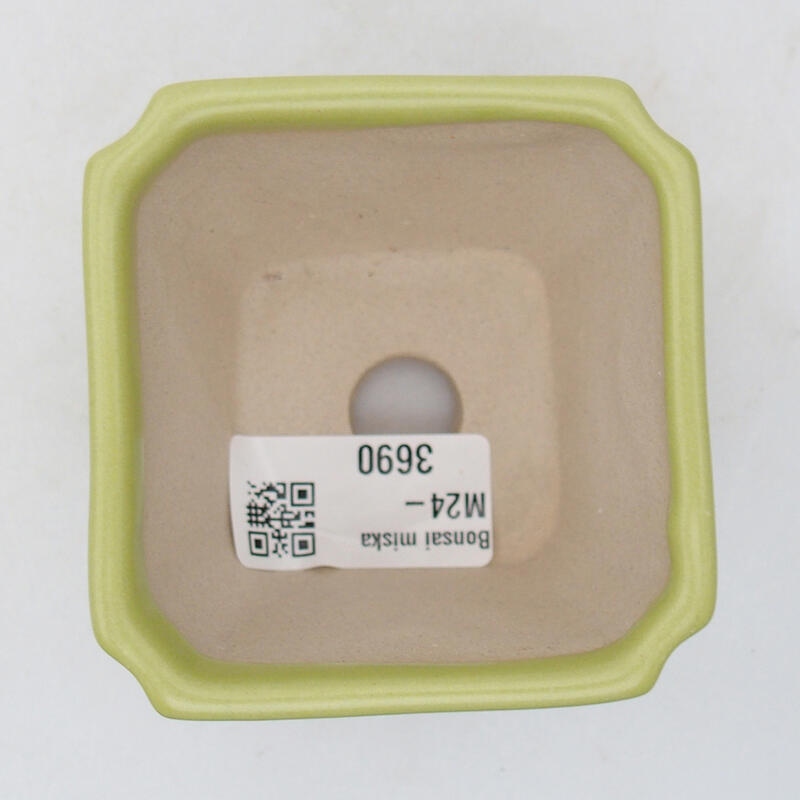 Cuenco bonsái de cerámica 7 x 7 x 6 cm, verde