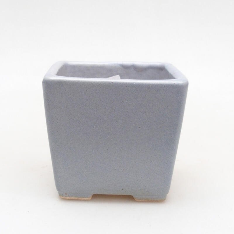 Cuenco bonsái de cerámica 7 x 7 x 7 cm, gris