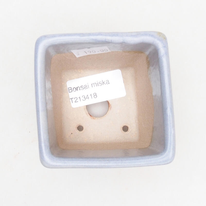 Cuenco bonsái de cerámica 7 x 7 x 7 cm, gris