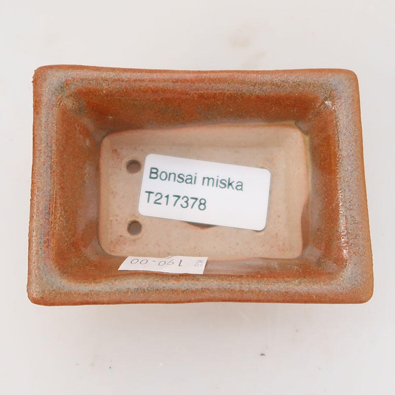Cuenco bonsái de cerámica 8,5 x 6 x 4 cm, marrón