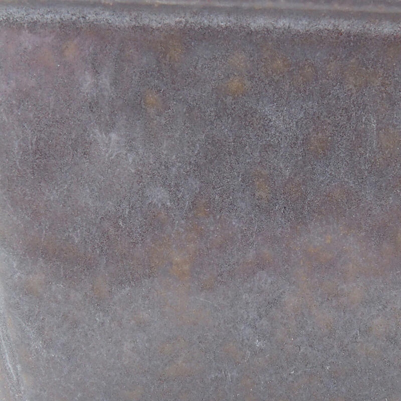 Cuenco bonsái de cerámica 8,5 x 8,5 x 5,5 cm, color metálico