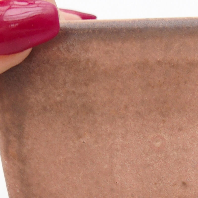 Cuenco bonsái de cerámica 8,5 x 8,5 x 5,5 cm, rosa