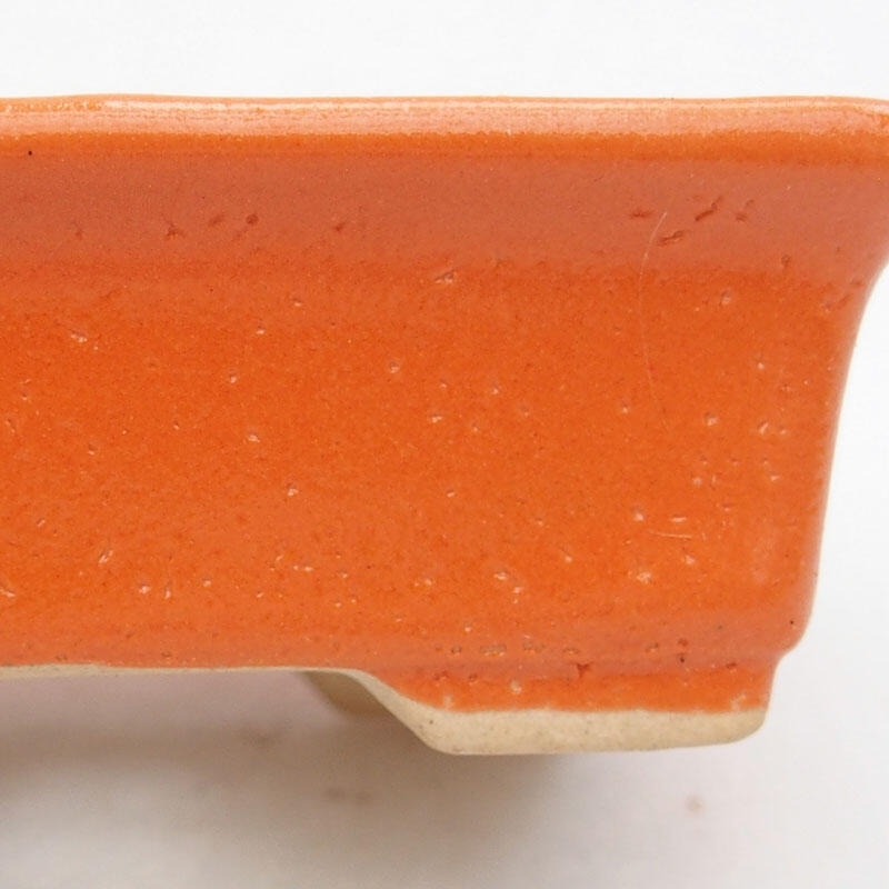 Cuenco bonsái de cerámica 8 x 6 x 2,5 cm, naranja