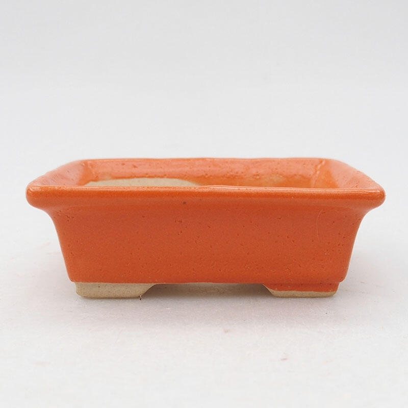 Cuenco bonsái de cerámica 8 x 6 x 2,5 cm, naranja