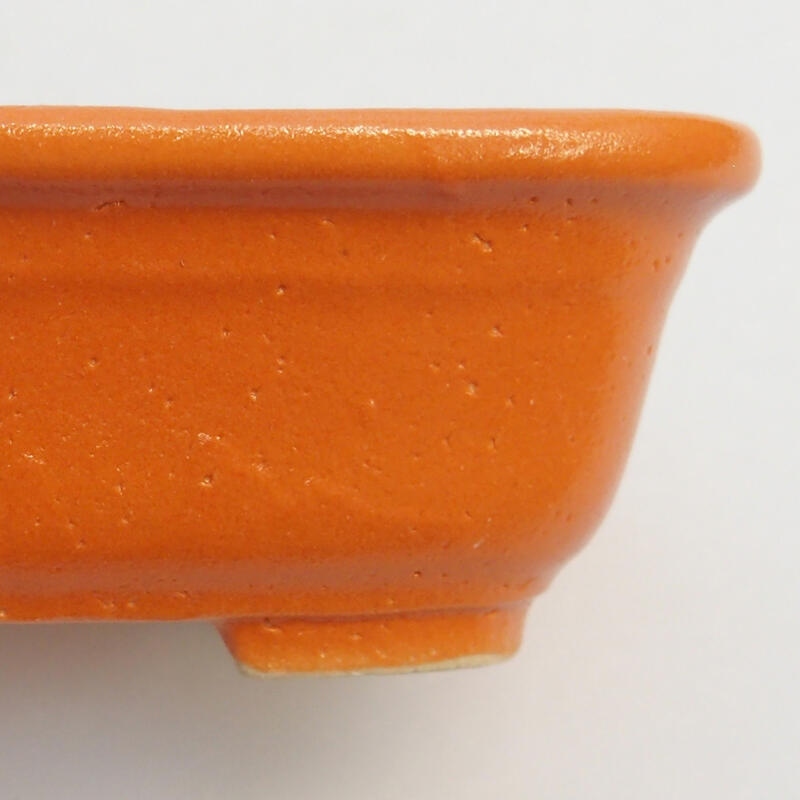 Cuenco bonsái de cerámica 8 x 6 x 3 cm, naranja