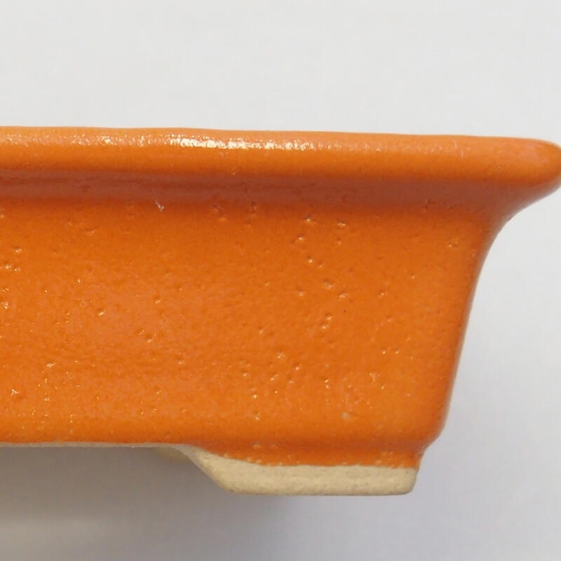 Cuenco bonsái de cerámica 8 x 6 x 3 cm, naranja