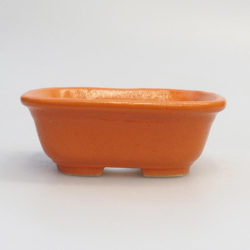 Cuenco bonsái de cerámica 8 x 6 x 3 cm, naranja