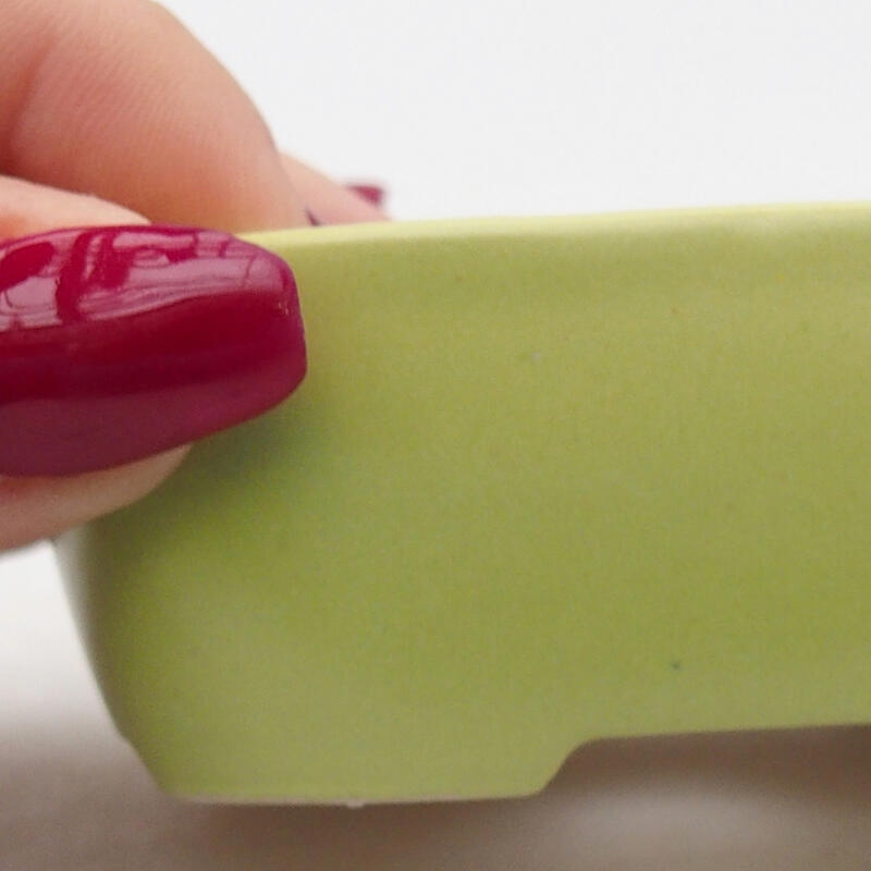 Cuenco bonsái de cerámica 8 x 6 x 3 cm, verde