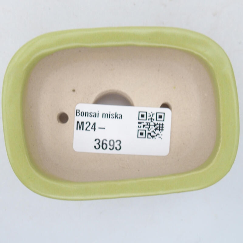Cuenco bonsái de cerámica 8 x 6 x 3 cm, verde